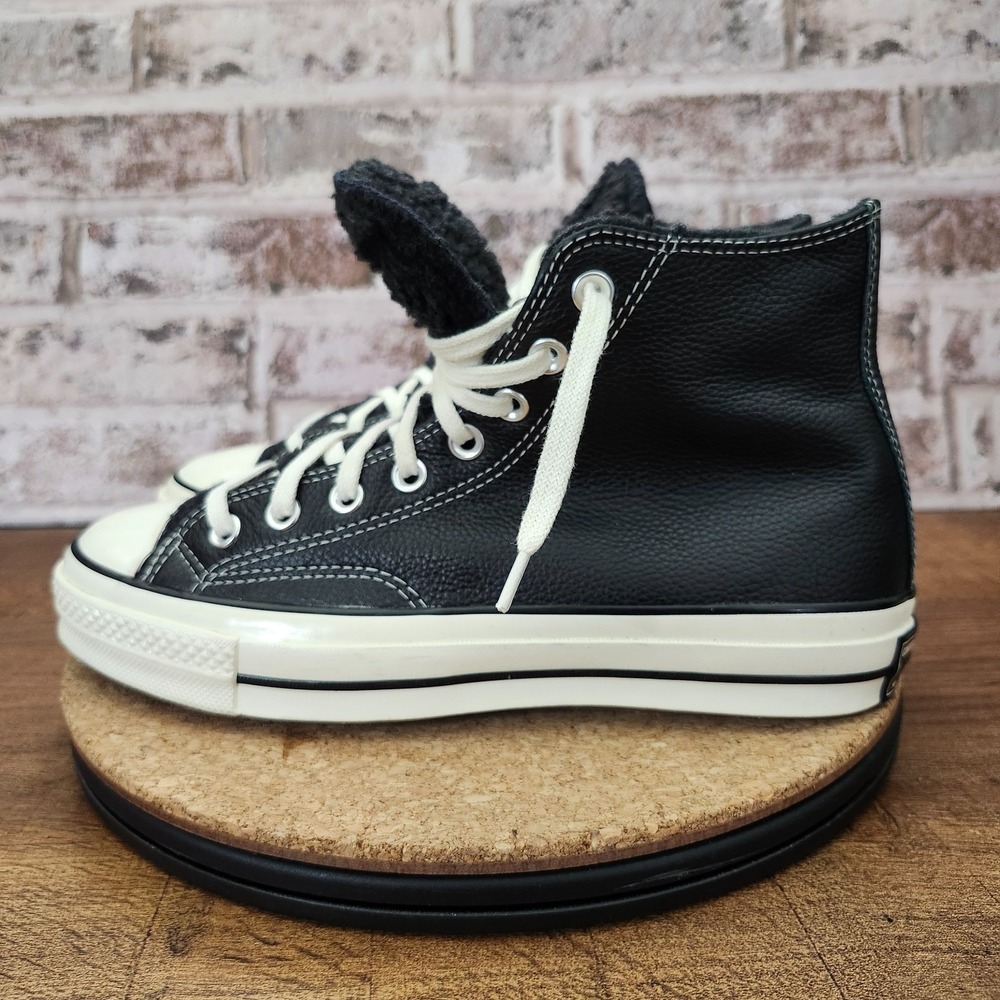 Converse Chuck Leather 70 Sherpa Lined Hi- Top Shoes Unisex M7/W9 - Picture 8 of 14